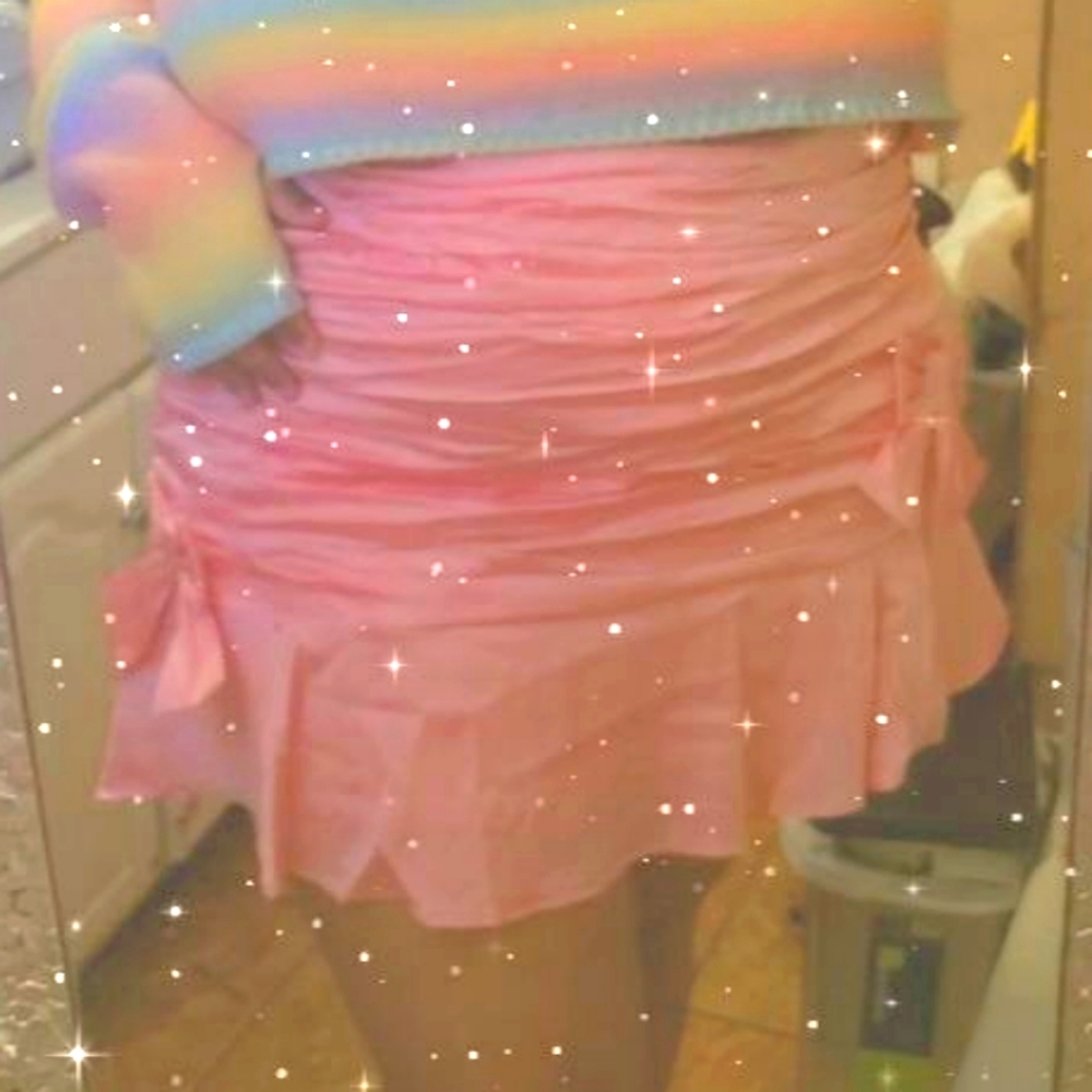 dollskill pampered princess satin ruched skirt